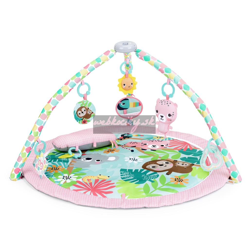 BRIGHT STARTS Deka na hranie pre rozvoj motoriky a zmyslov POP 'N Wiggle Rosy Rainforest™, 0m+