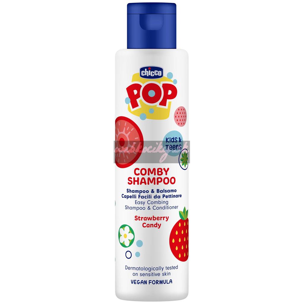 CHICCO Šampón a kondicionér Comby Strawberry POP pre deti a teenagerov 250ml