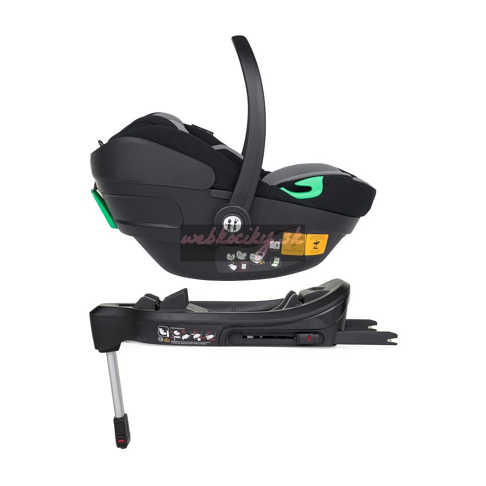 PETITE&MARS Autosedačka Core Pro i-Size Black Grey 40-87cm (0-13 kg) + Báza