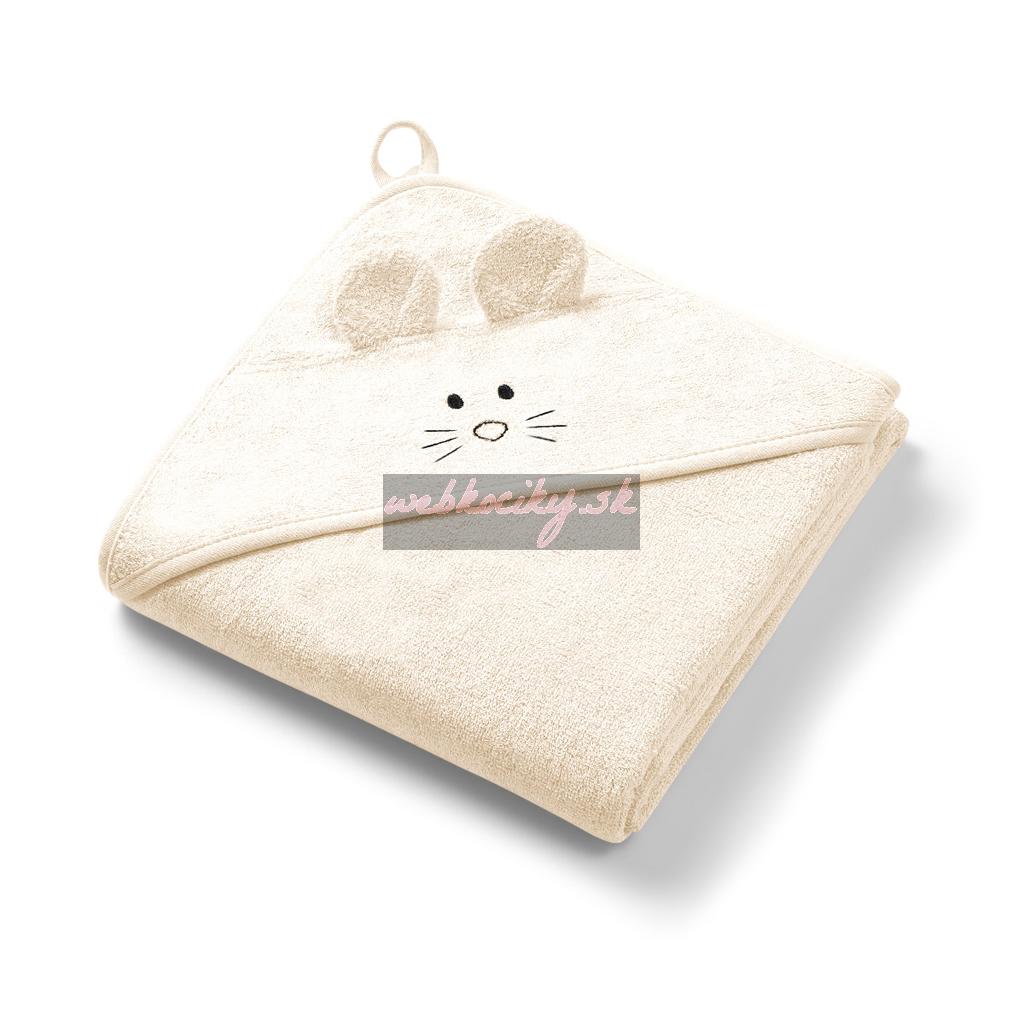 BABYONO Osuška bambusová Super Soft Cream 100x100cm