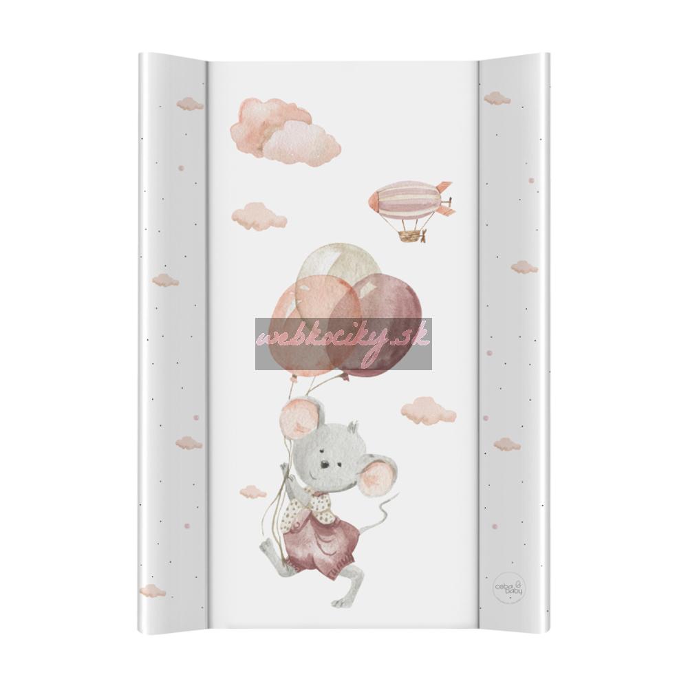 CEBA BABY Podložka prebaľovacia 2-hranná s pevnou doskou (50x70) Basic Mouse