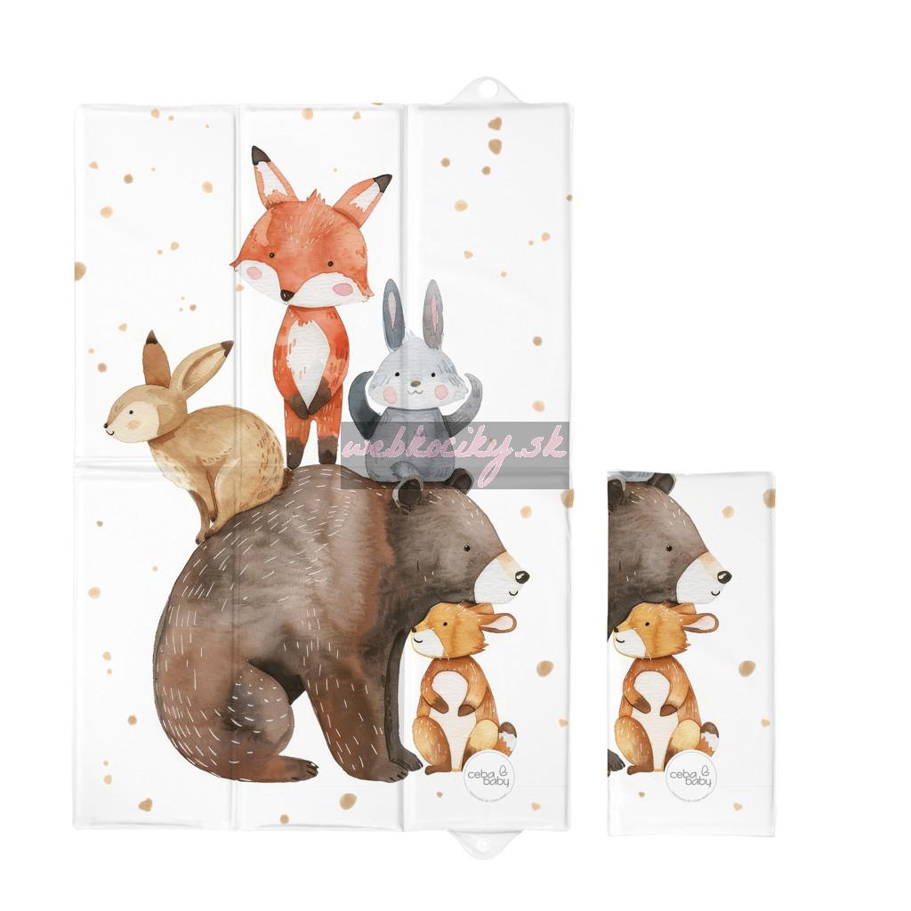 CEBA BABY Podložka prebaľovacia cestovná (60x40) Basic Forest Friends