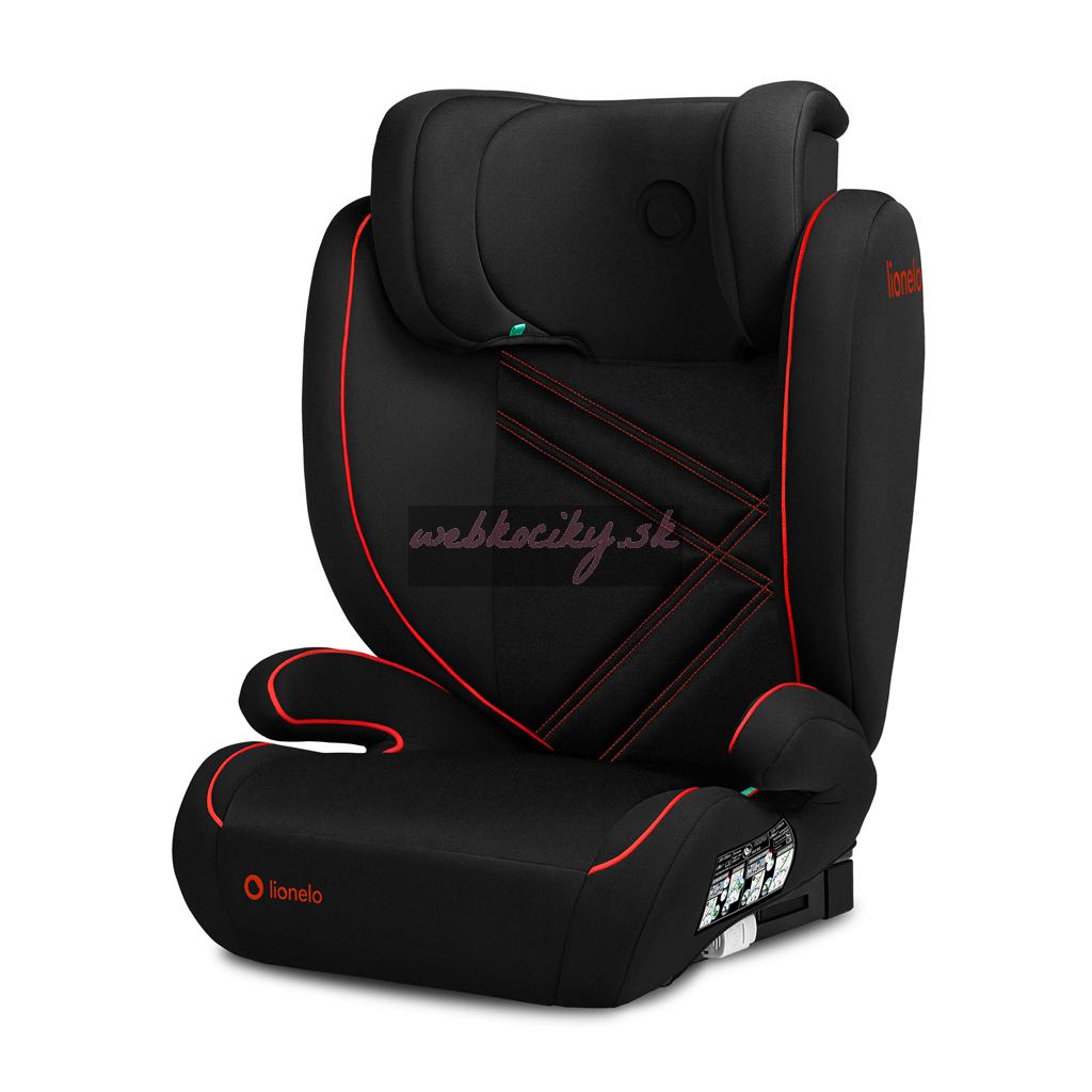 LIONELO Autosedačka Hugo i-Size (100-150 cm) Sporty Black Red