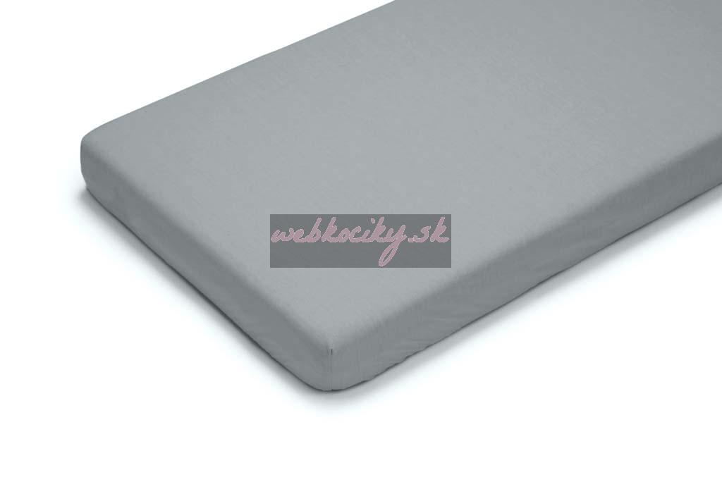 PETITE&MARS Napínacia plachta nepremokavá Soft Dream Dry 120 x 60 Grey
