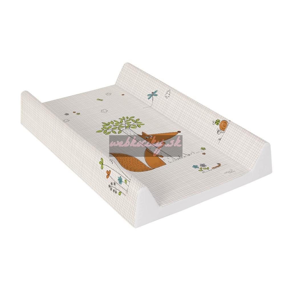 CEBA BABY Podložka prebaľovacia 2-hranná s pevnou doskou (50x80) Comfort Liška écru