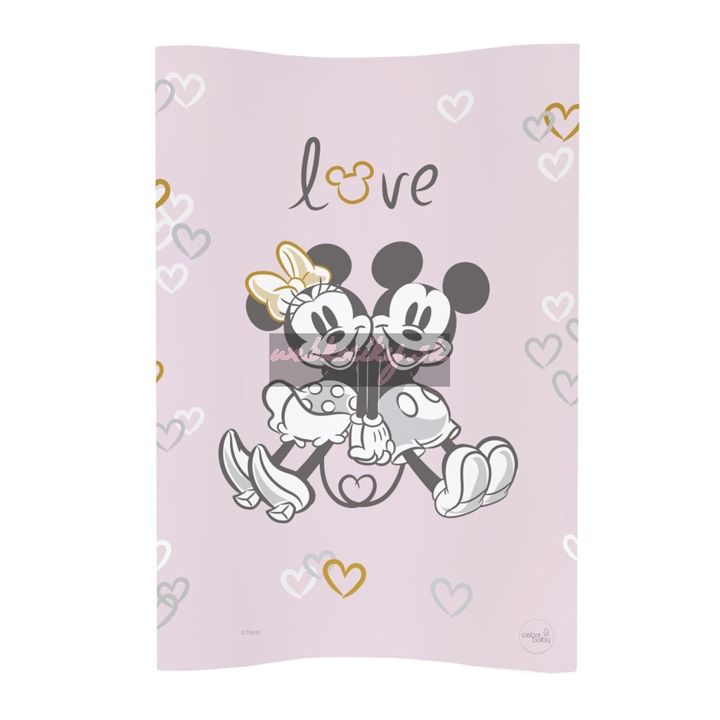 CEBA BABY Podložka prebaľovacia mäkká COSY (50x70) Disney Minnie&Mickey Pink
