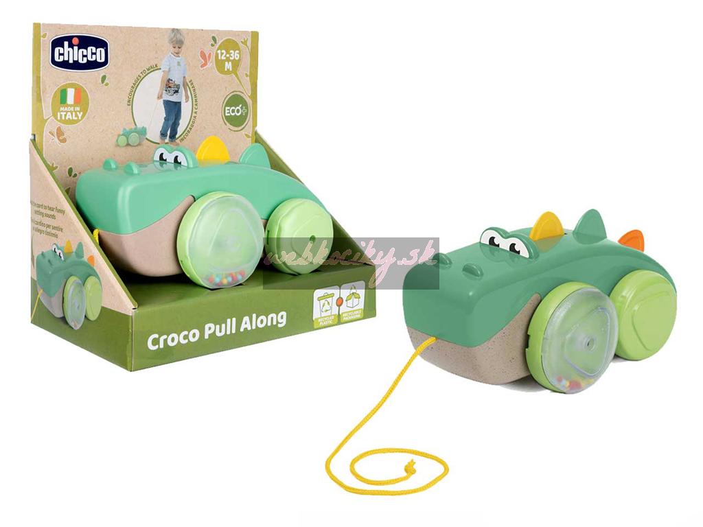 CHICCO Hračka na ťahanie Krokodíl Eco+ 12m+