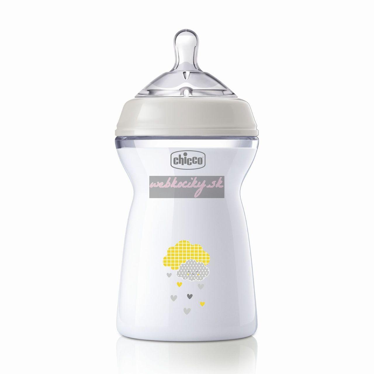 CHICCO Fľaša dojčenská antikolik Natural Feeling 330 ml neutral 6m+